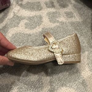 cupcakes & cashmere Sparkling Gold Kids Dress Shoes